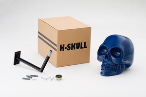 H-Skull Support pour casque Shiny Blue