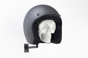 H-Skull Support pour casque Shiny White