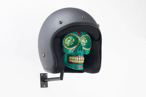 H-Skull Support pour casque Mexican Turquoise