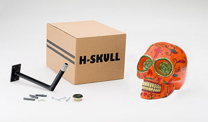 H-Skull Support pour casque Mexican Orange