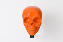 Load image into Gallery viewer, &lt;transcy&gt;H-Skull Shiny Orange Custom Helmet Holder&lt;/transcy&gt;
