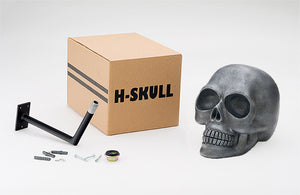 H-Skull Support pour casque Antik Silver