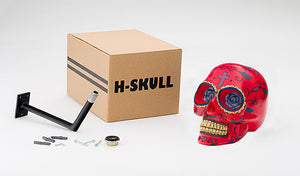 H-Skull Support pour casque Mexican Red
